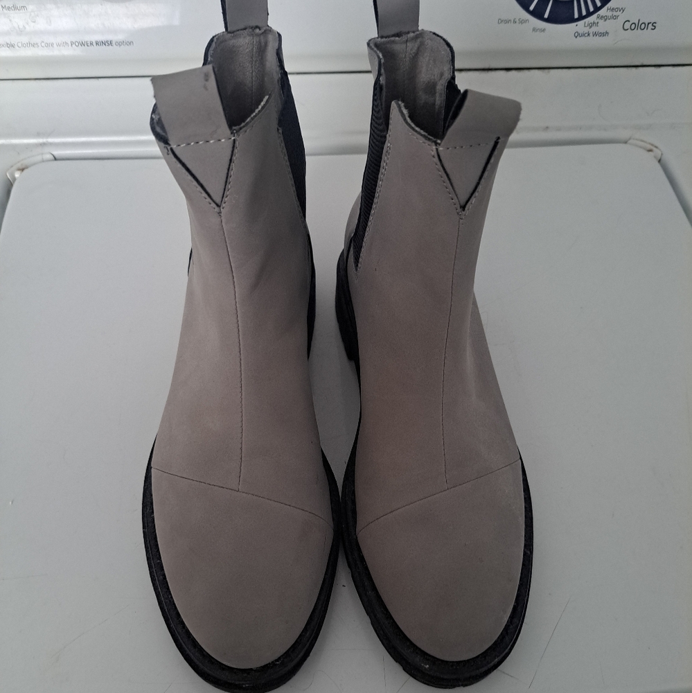 Gray Ankle Boots